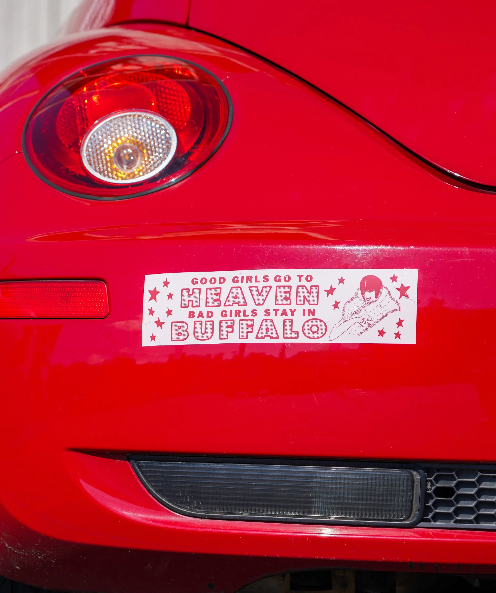 Bad Girls Stay In Buffalo Bumper Sticker - Image 2