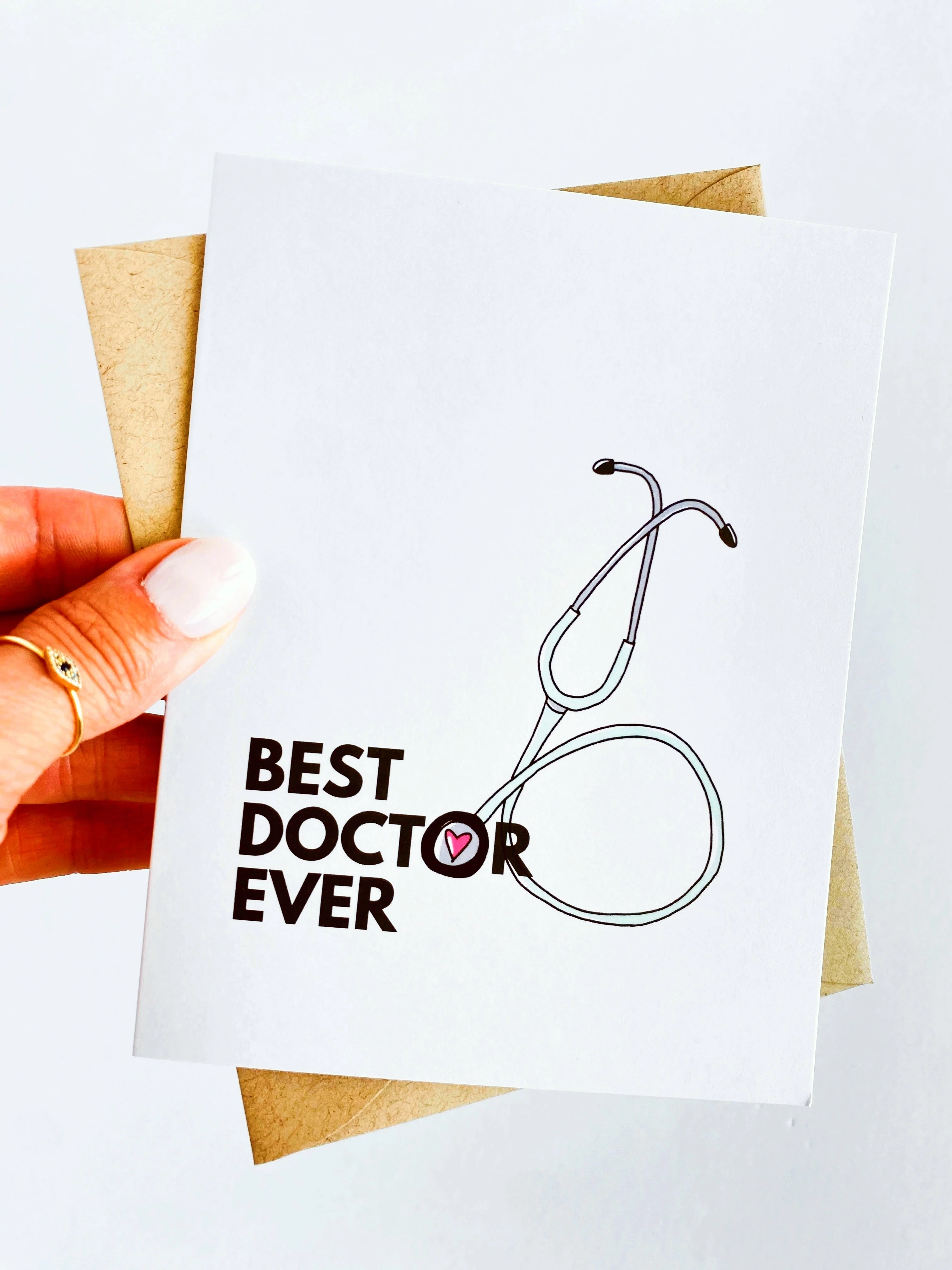 Best Doctor Ever Thank You Card β Medical Appreciation Greeting for Physician or Healthcare Provider