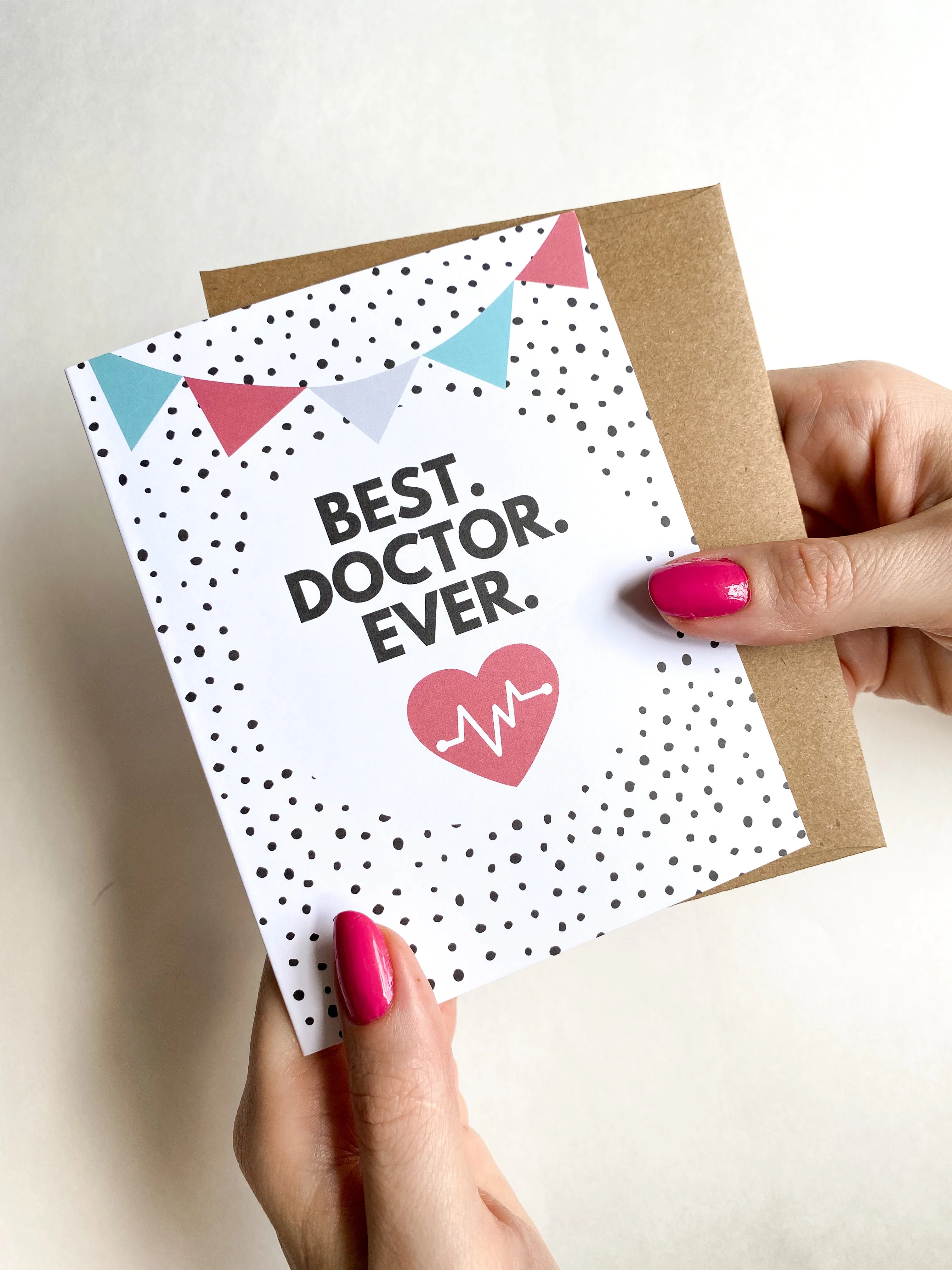 Best Doctor Ever Thank You Card – Medical Appreciation Greeting for Physician or Healthcare Provider