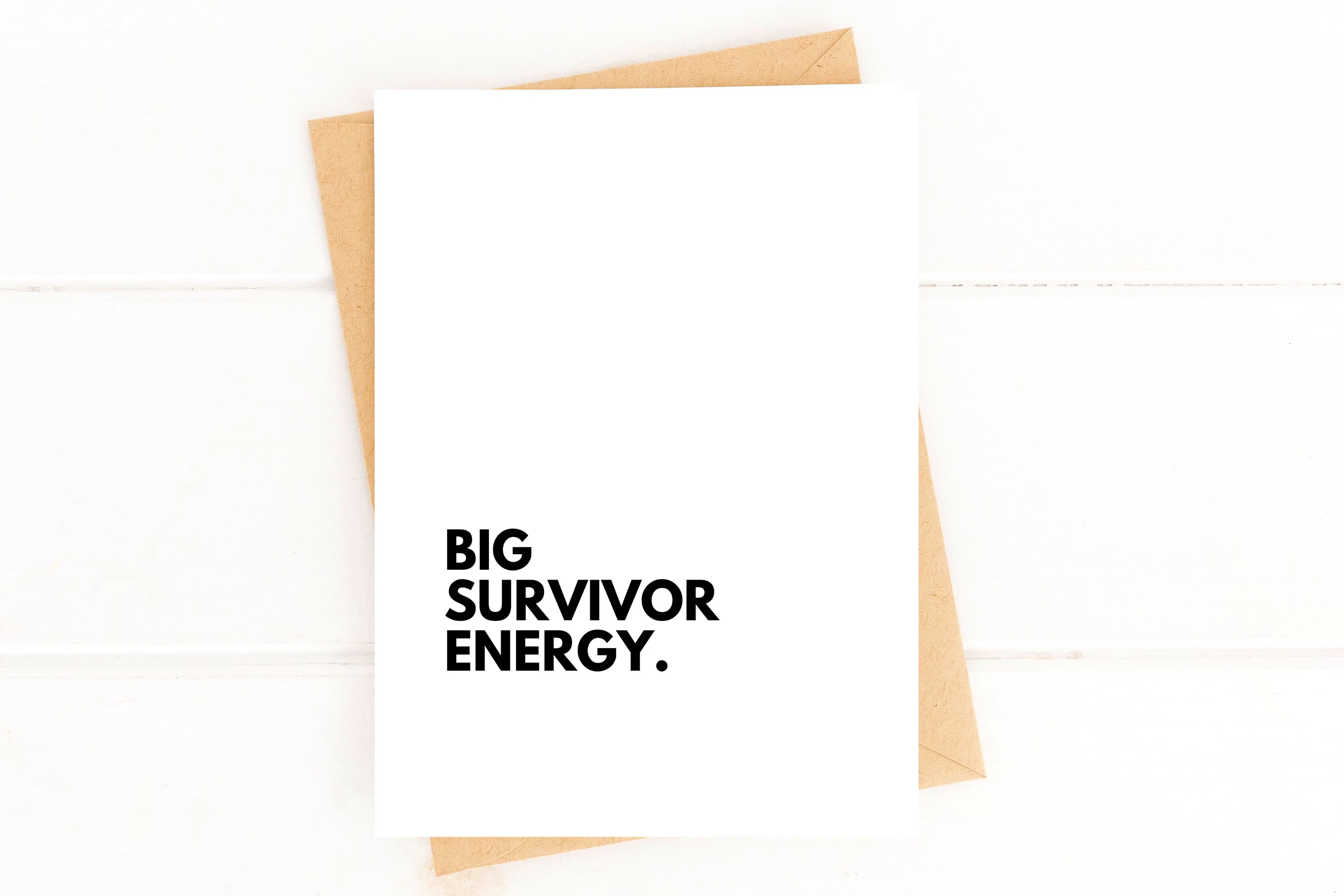 Big Survivor Energy Card Cancer Free Card Remission Congratulations Cancer Survi - Image 2