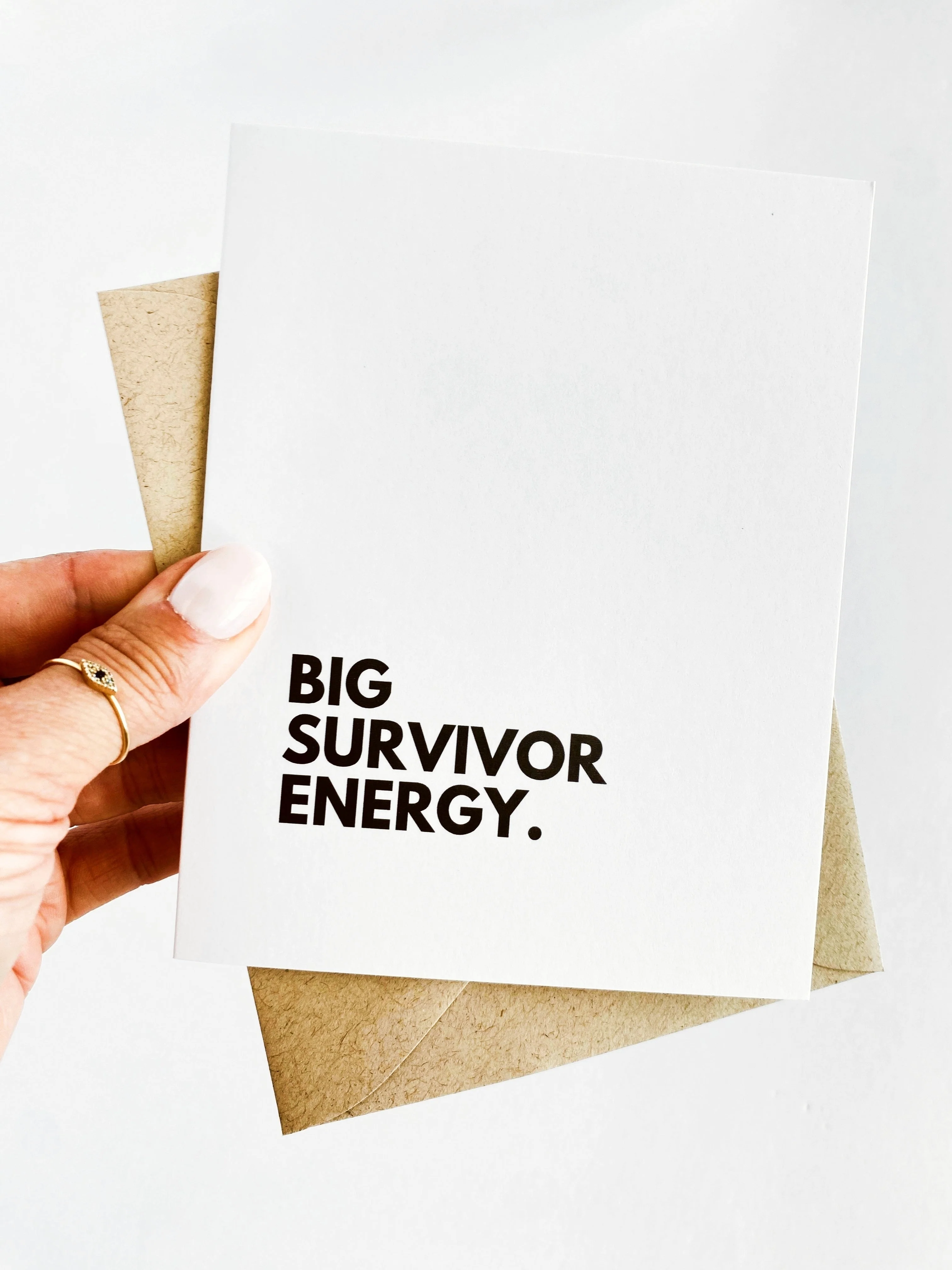 Big Survivor Energy Card Cancer Free Card Remission Congratulations Cancer Survi - Image 4
