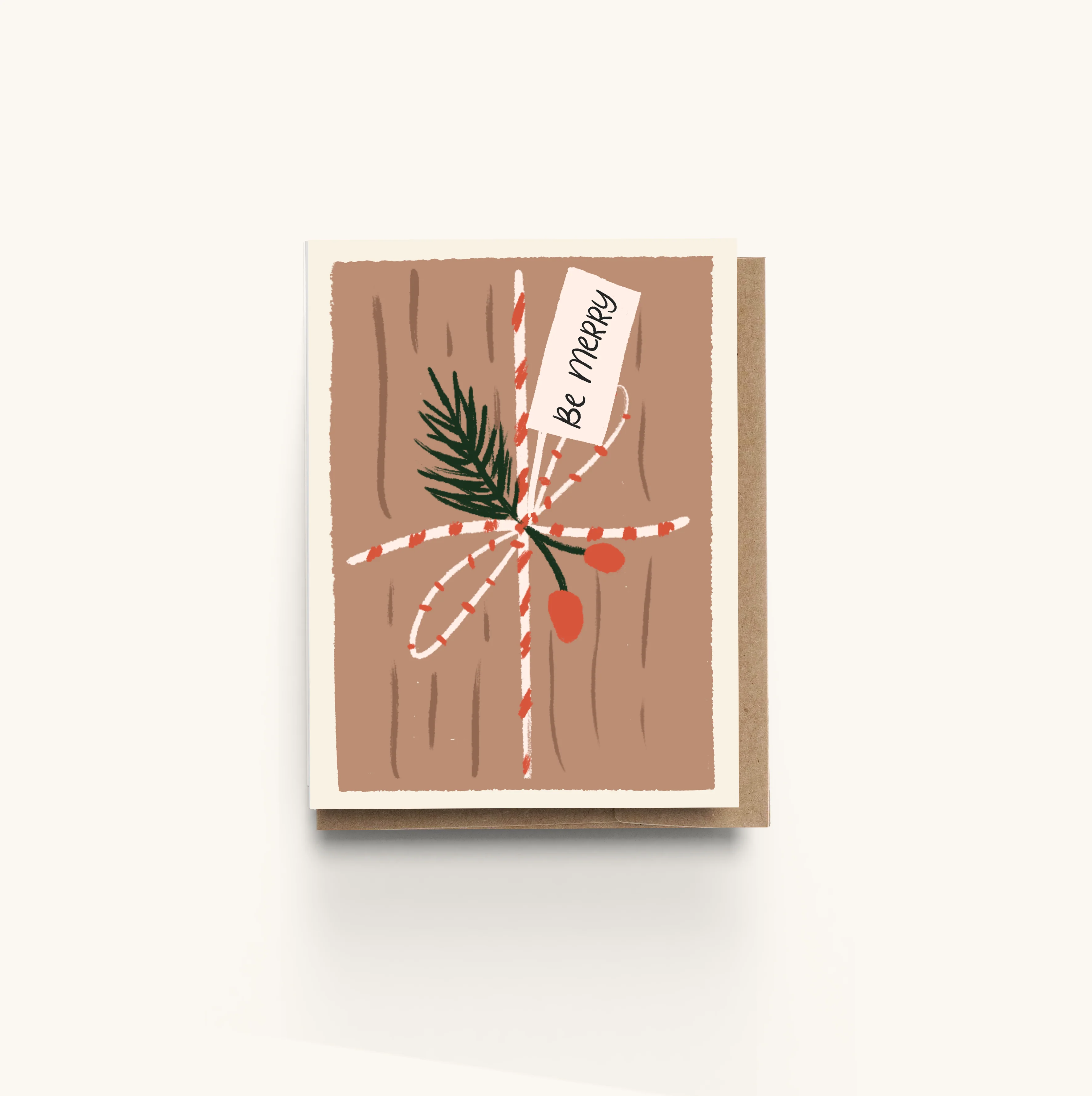 Brown Paper Packages Christmas Card - Image 2