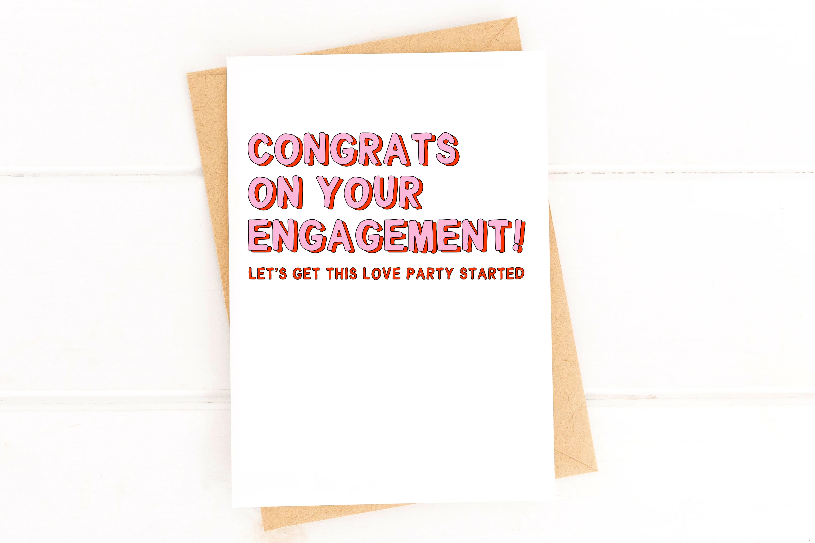 Congrats On Your Engagement Inclusive Wedding Card - Image 3