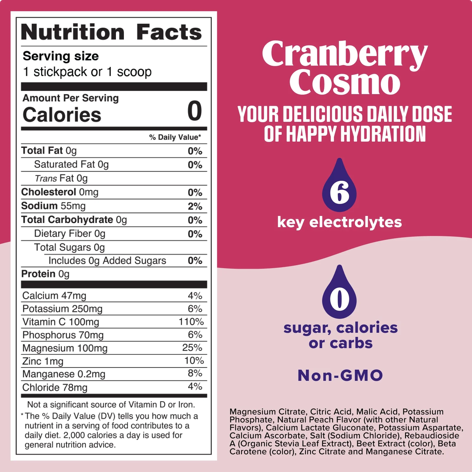 Cranberry Cosmo Mocktini electrolyte drink mix - Image 9