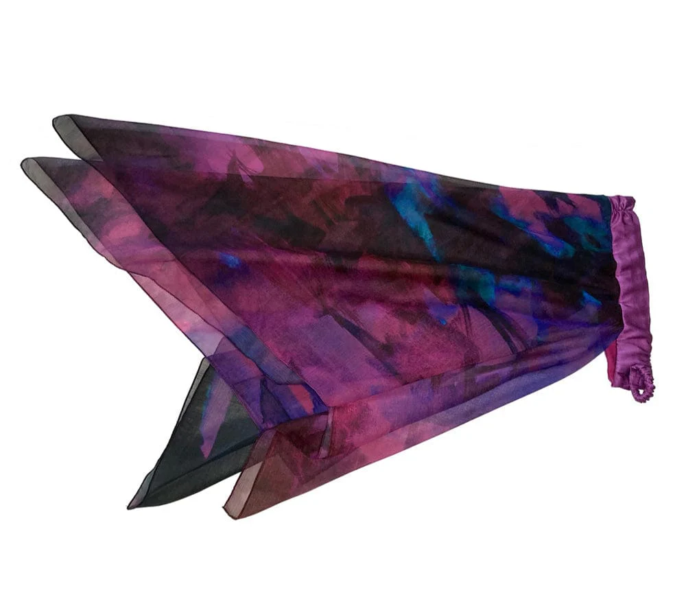 Fine Art Headscarf - Boysenberry - Image 9