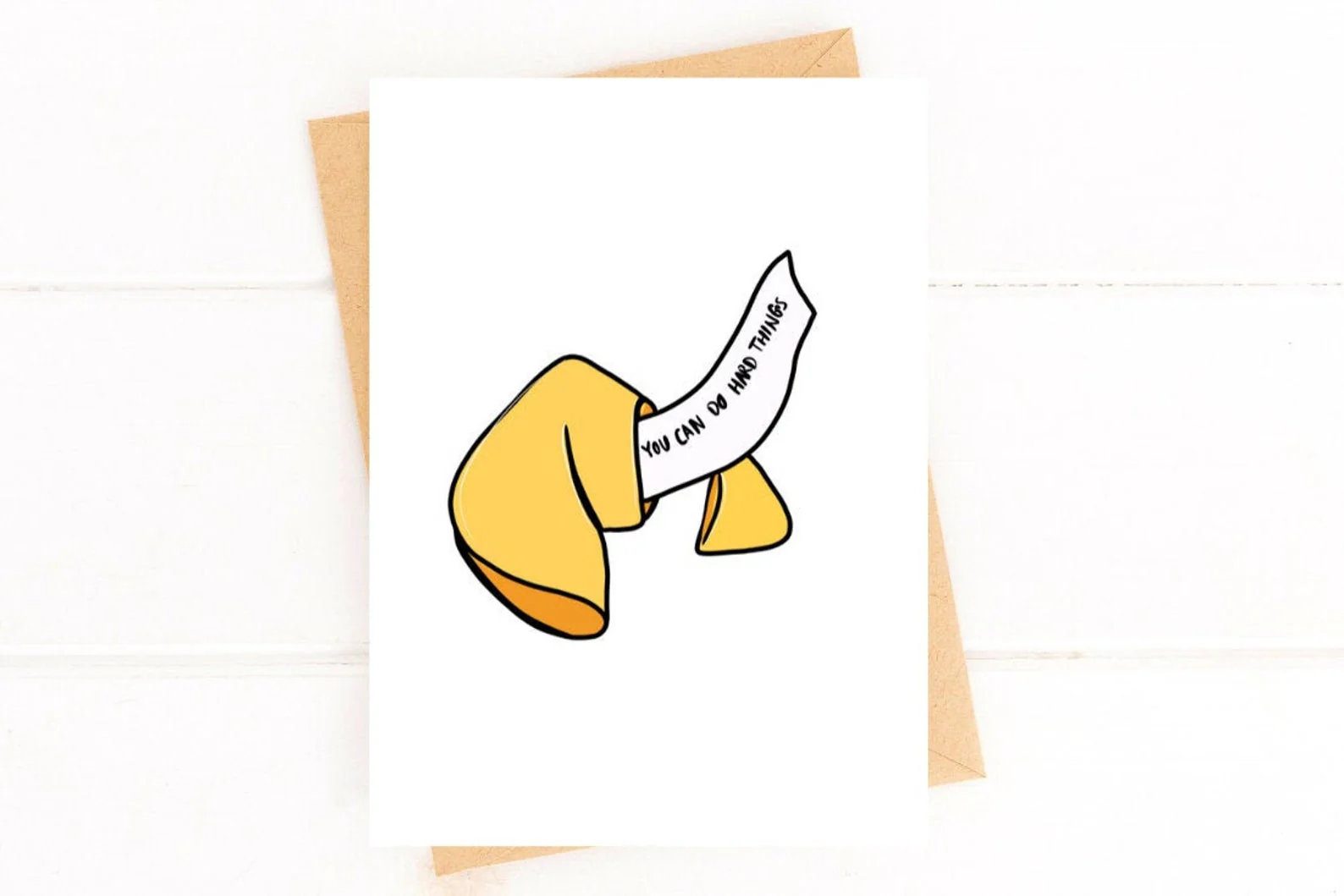 Fortune Cookie You Can Do Hard Things Encouragement Card - Image 2