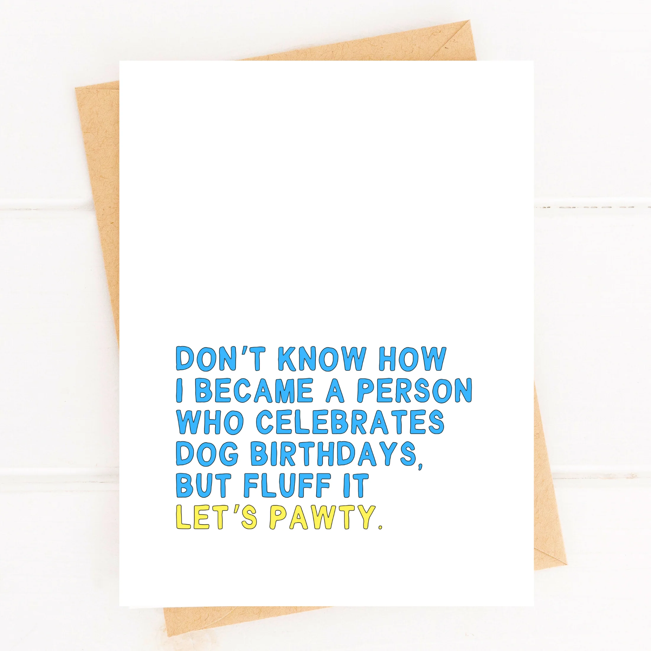 Funny Dog Birthday Party Card for Pet Party Dog Parent Card