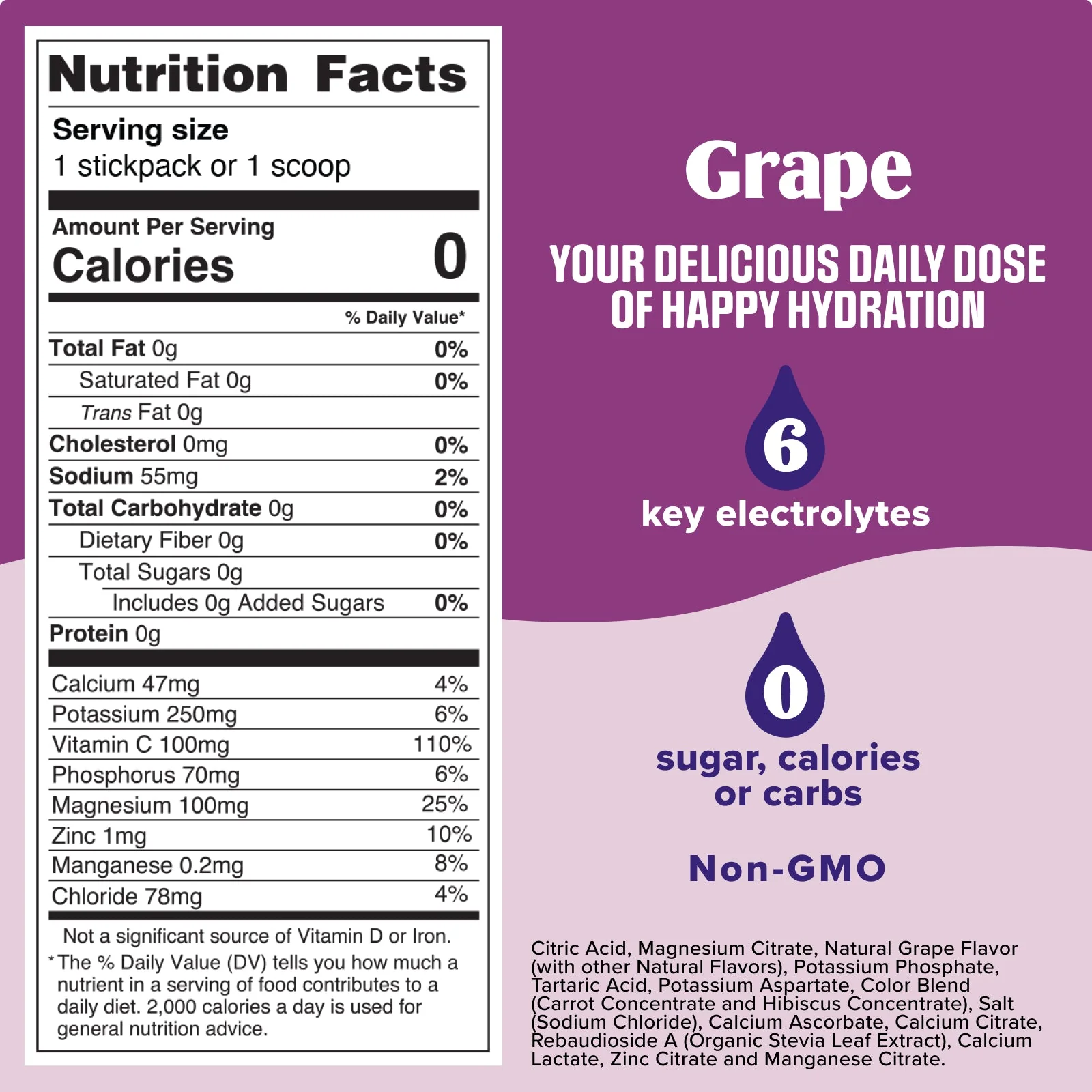 Grape electrolyte drink mix - Image 9