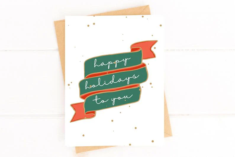 Happy Holidays to You Banner Holiday Card - Image 3