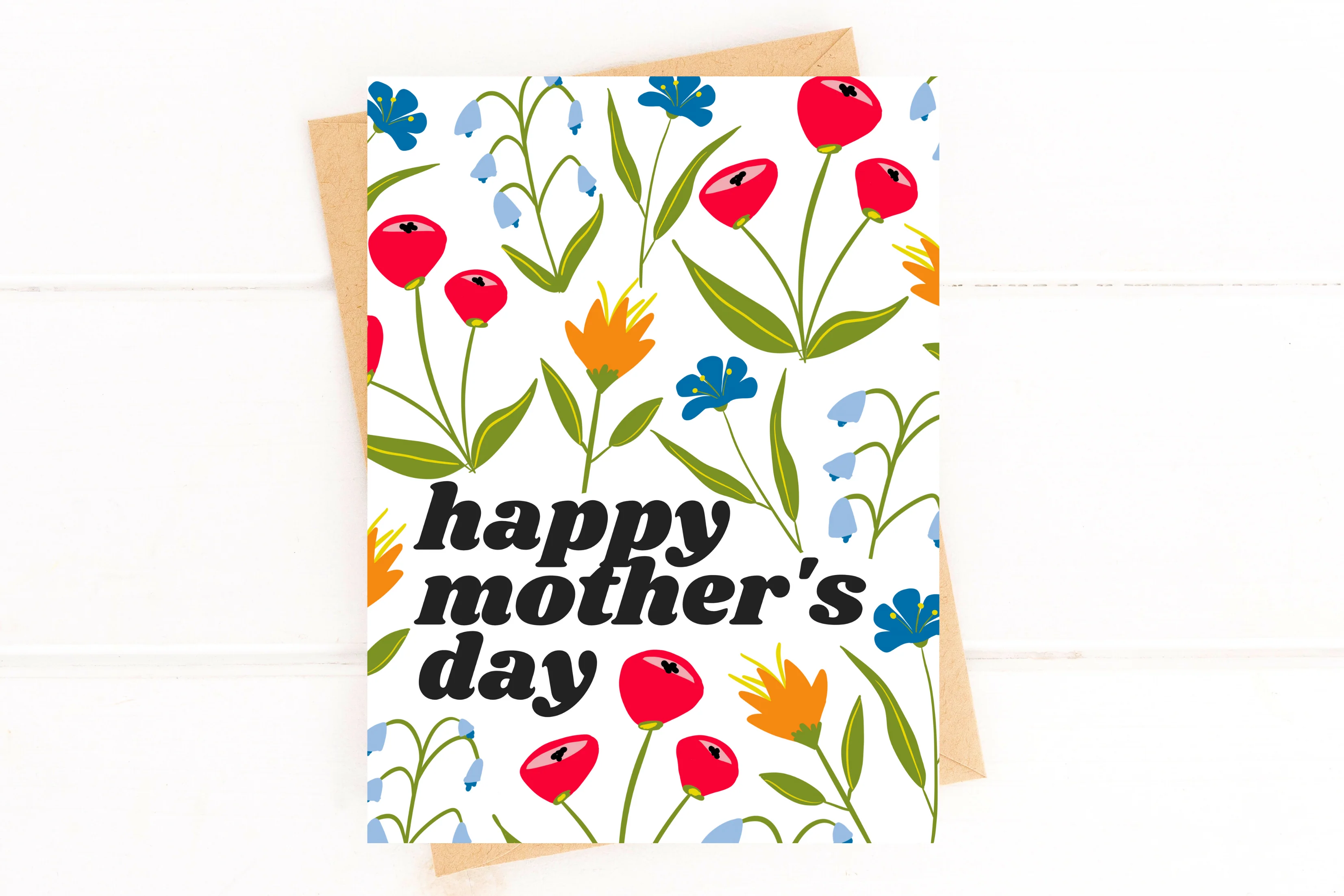 Happy Mother's Day Card Floral Mother's Day Card Modern Mother's Day Card - Image 2