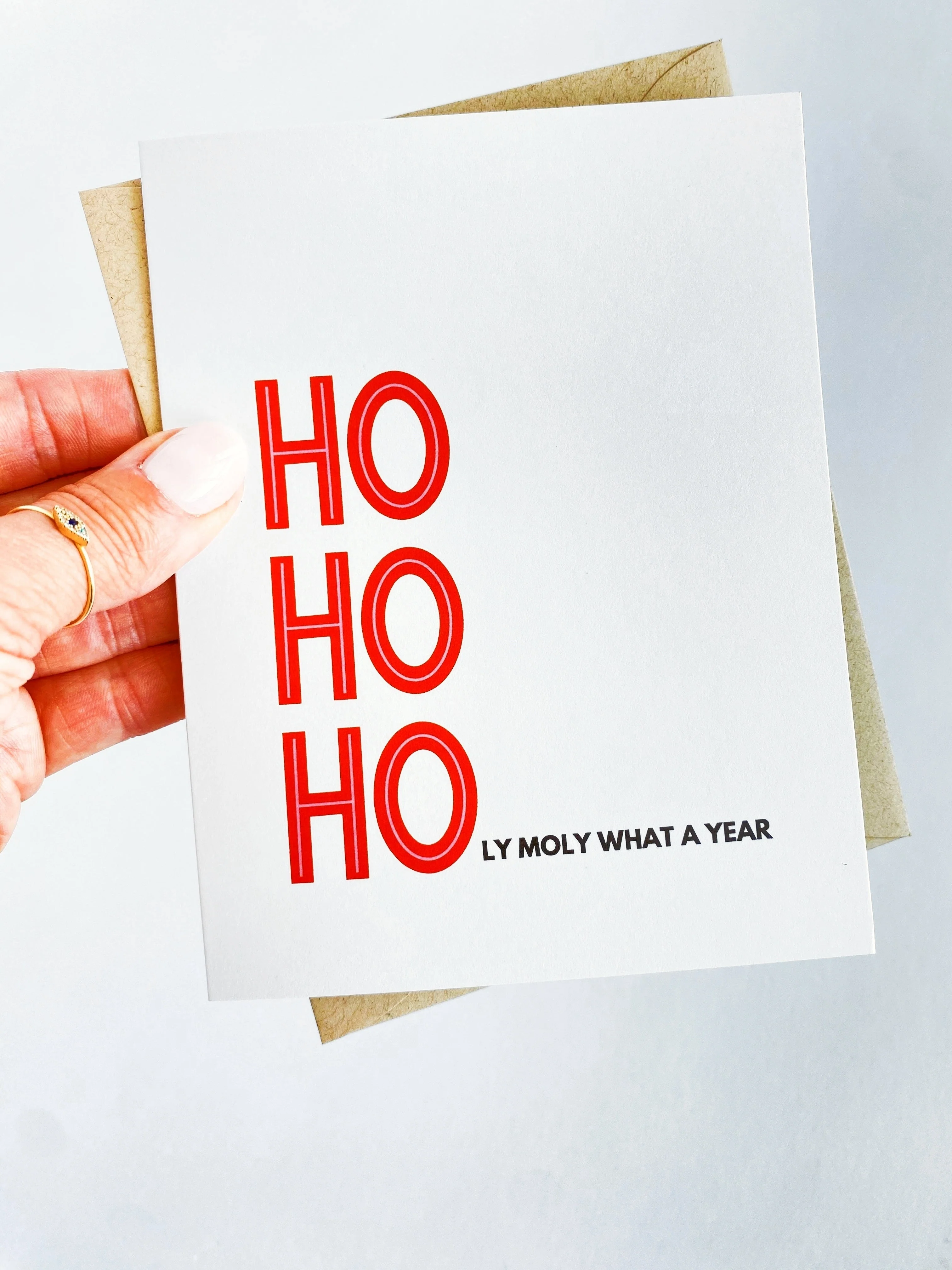 Ho Ho Holy Moly What a Year Card, 2023 Holiday Card, 2023 Christmas Card Funny