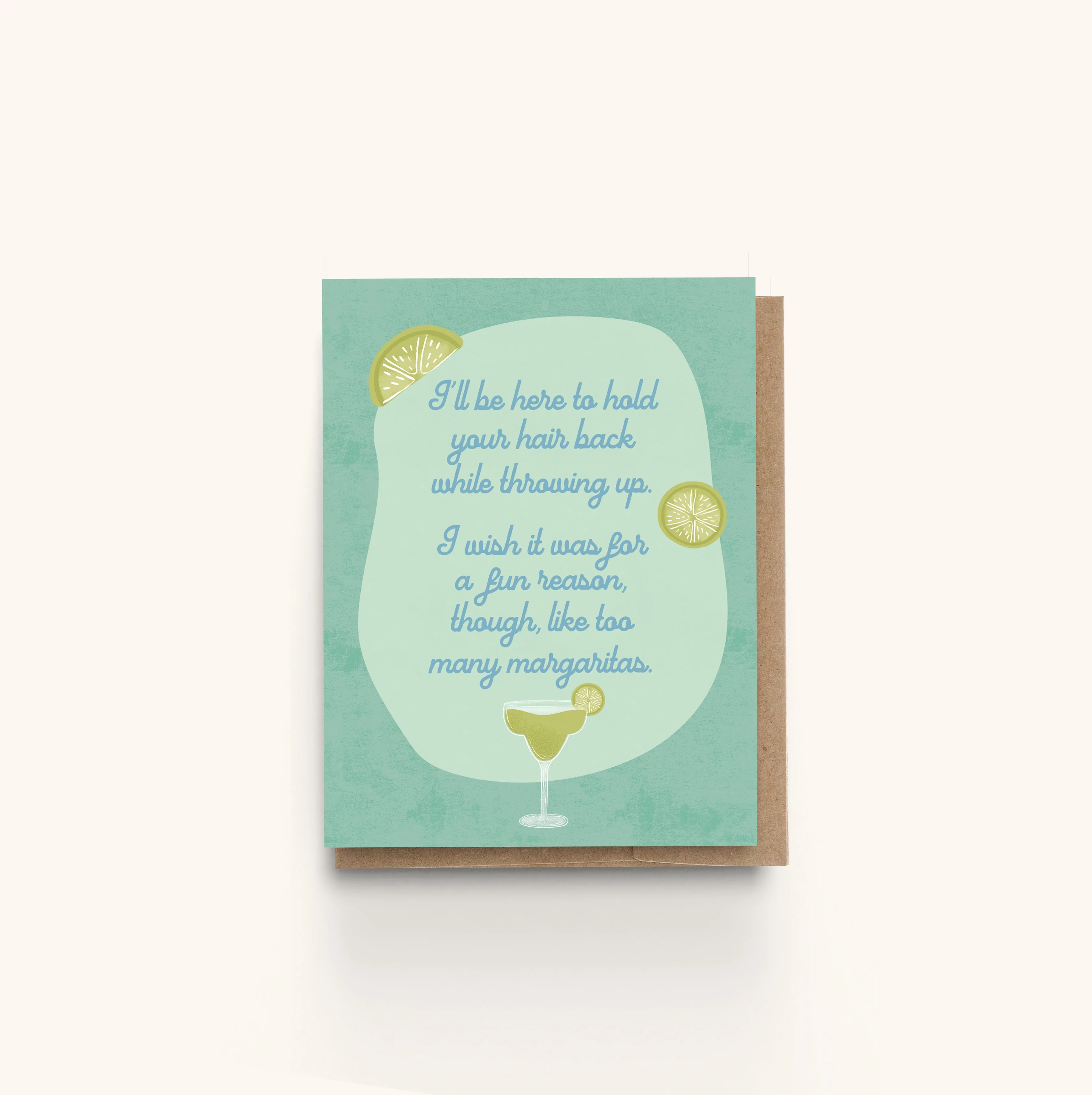 Holding your Hair Back Get Well Chemo Card - Image 2