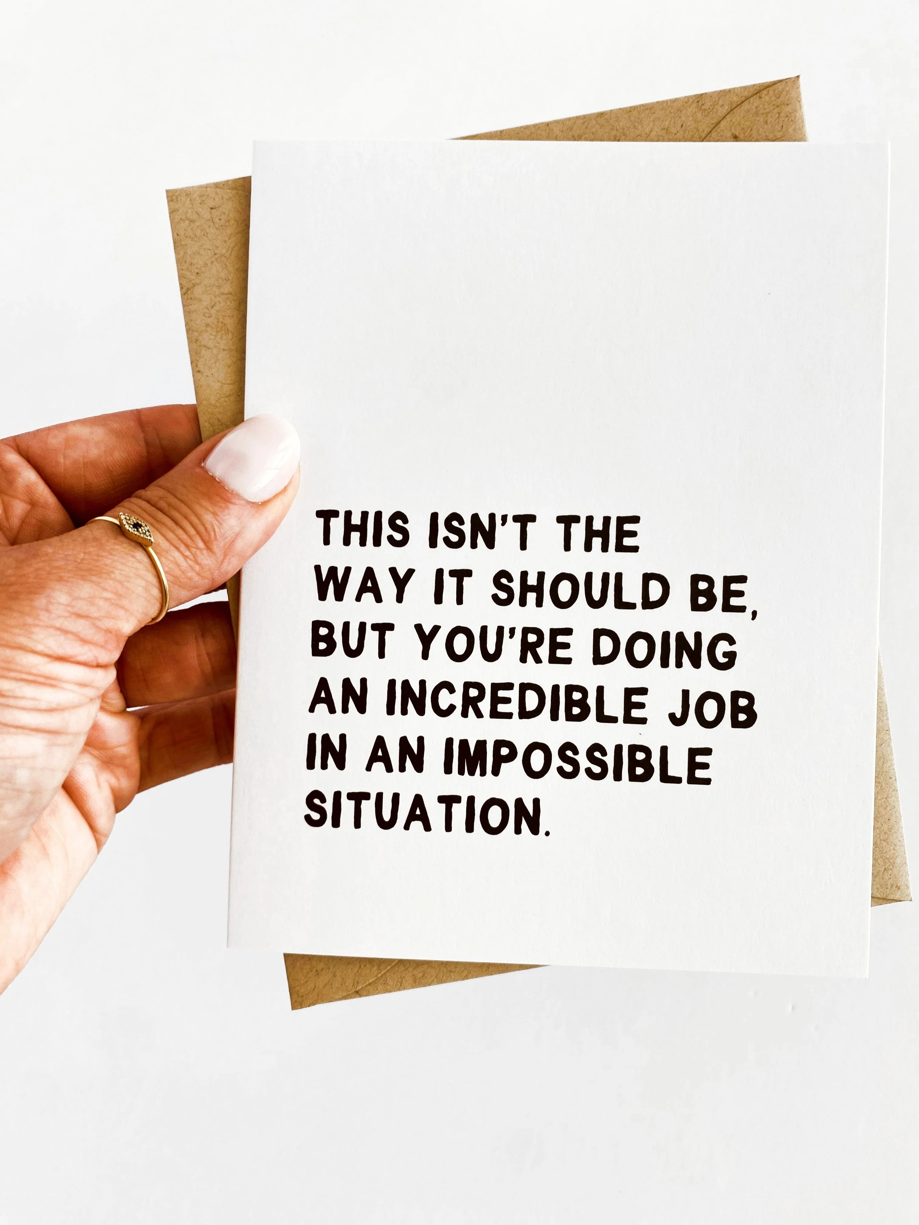Isn't the Way It Should Be Encouragement Support Card for Loss