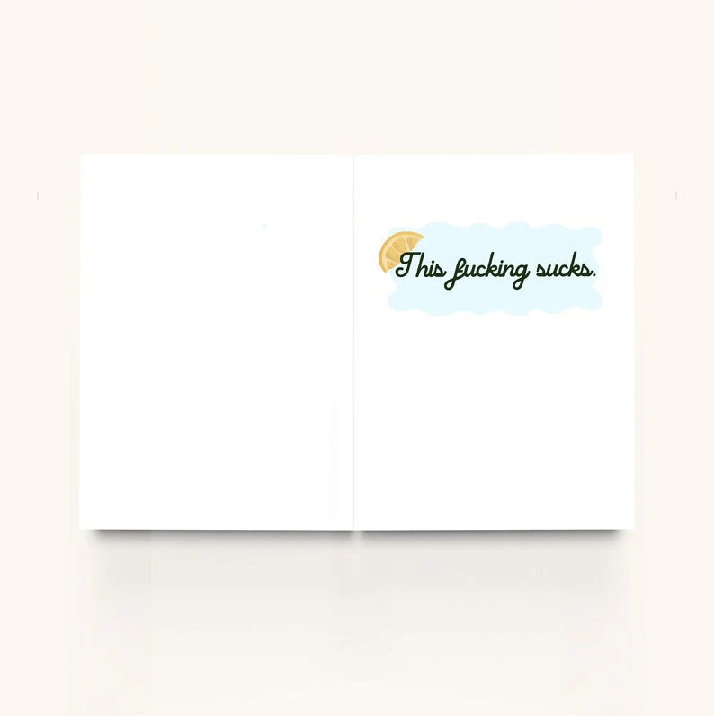 Life Gives you Lemons Sympathy Grief Card - Image 3
