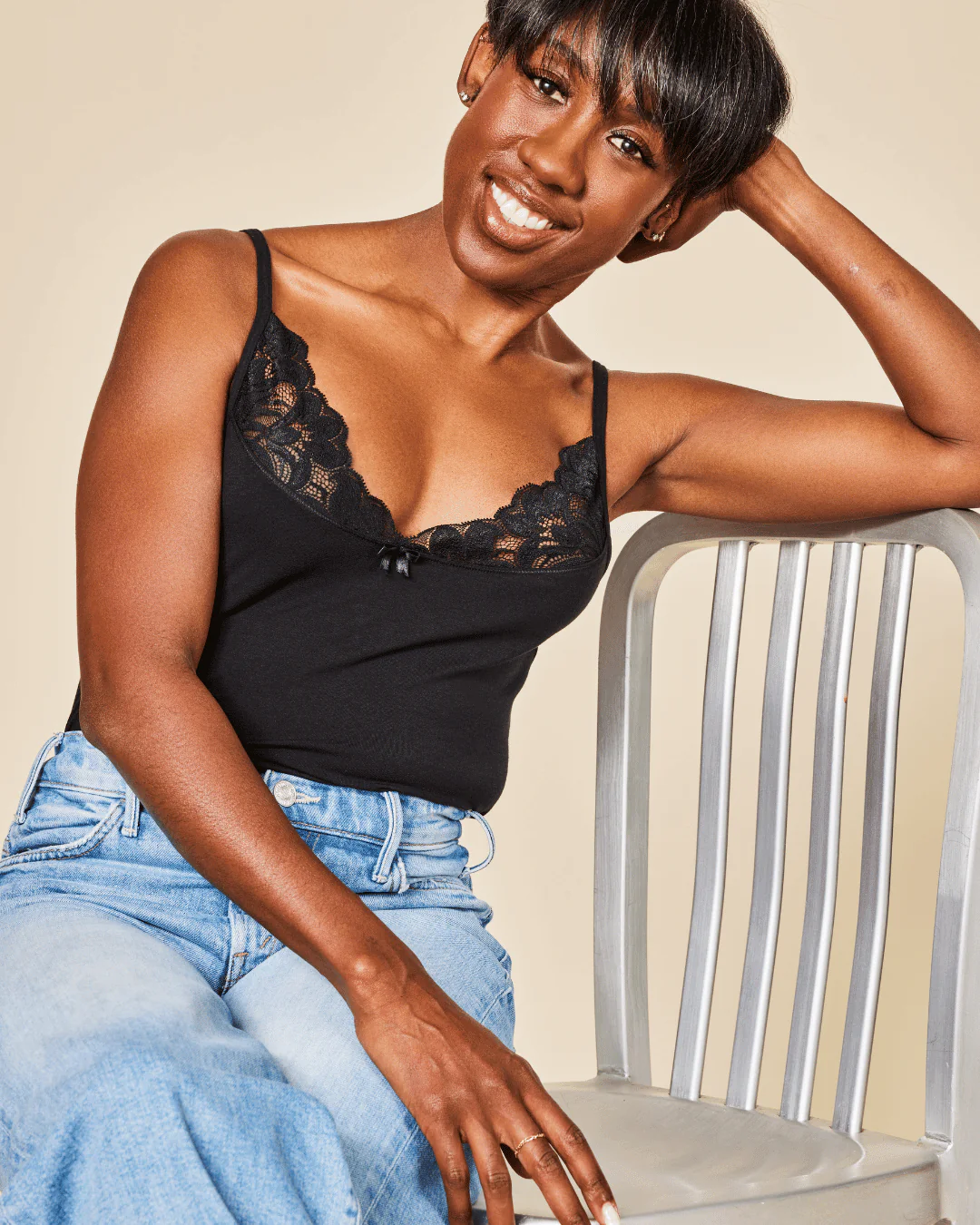 Luna Lace - Cotton Cami - Image 4