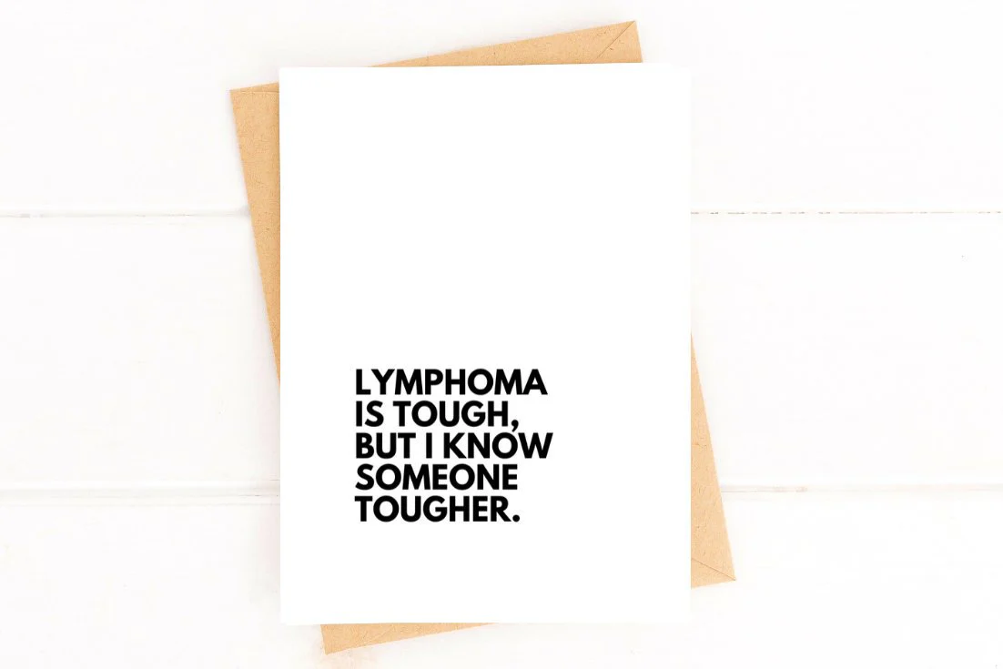 Lymphoma is Tough Cancer Get Well Card - Image 2