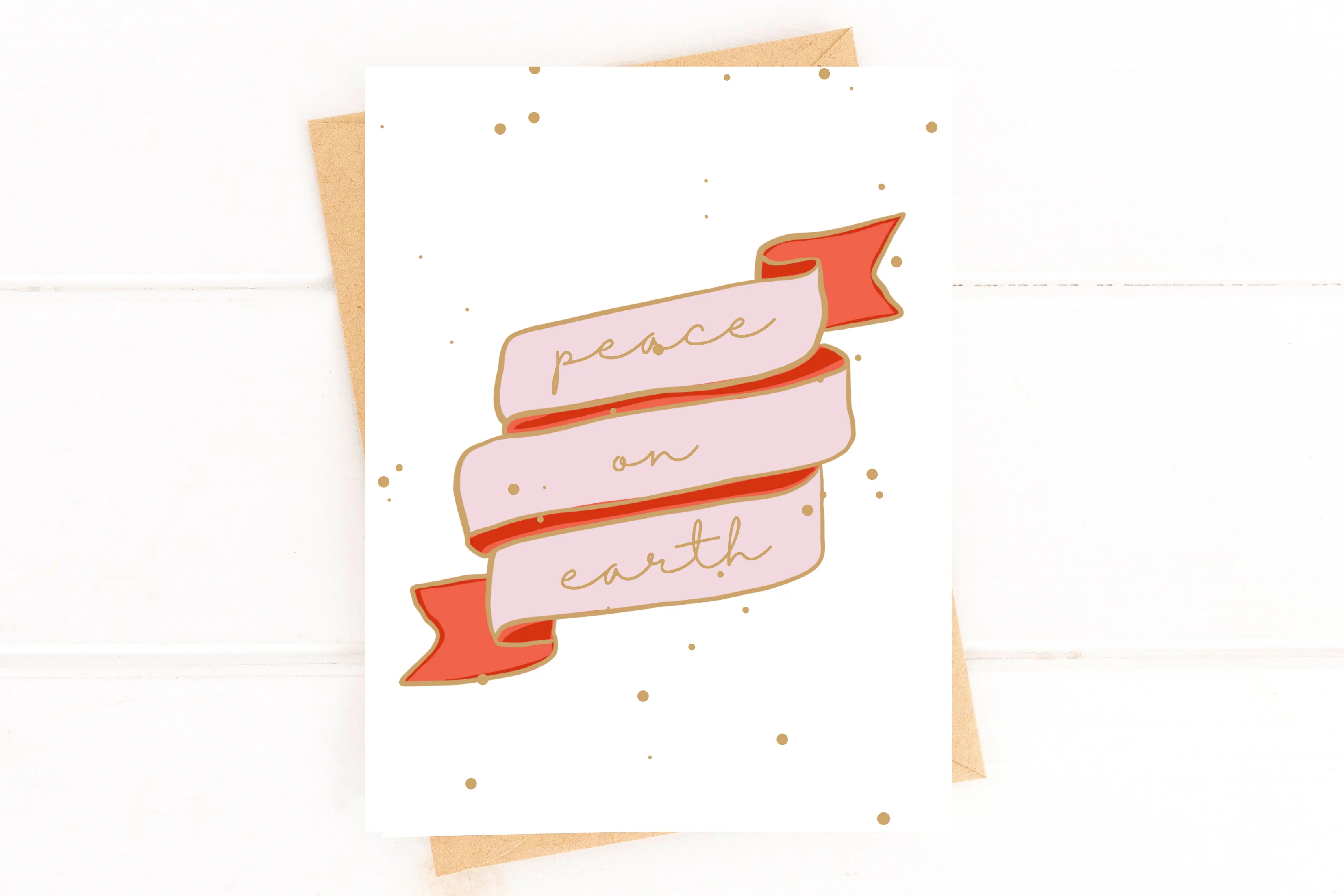 Peace on Earth Banner Christmas Card - Image 3