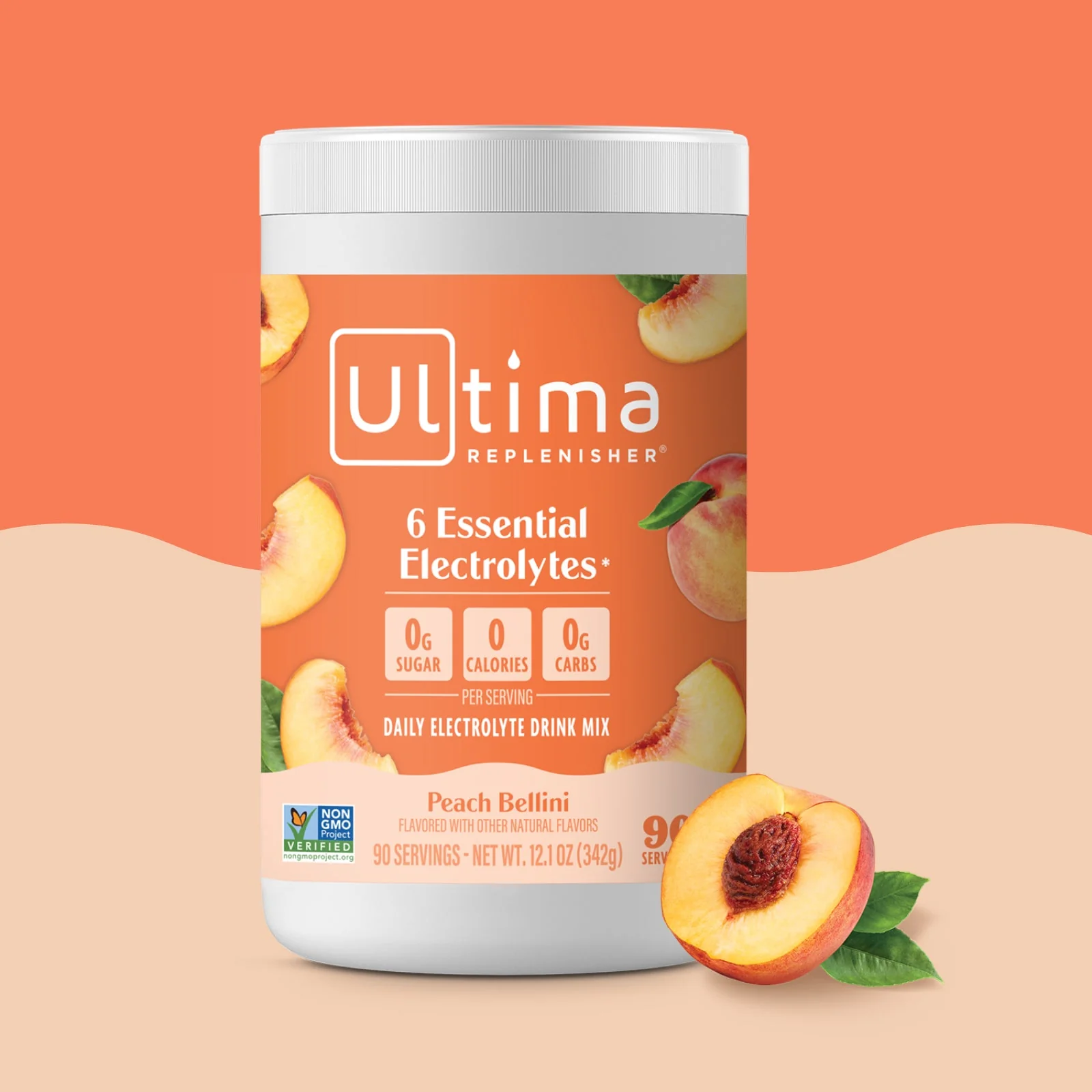Peach Bellini Mocktini electrolyte drink mix - Image 2