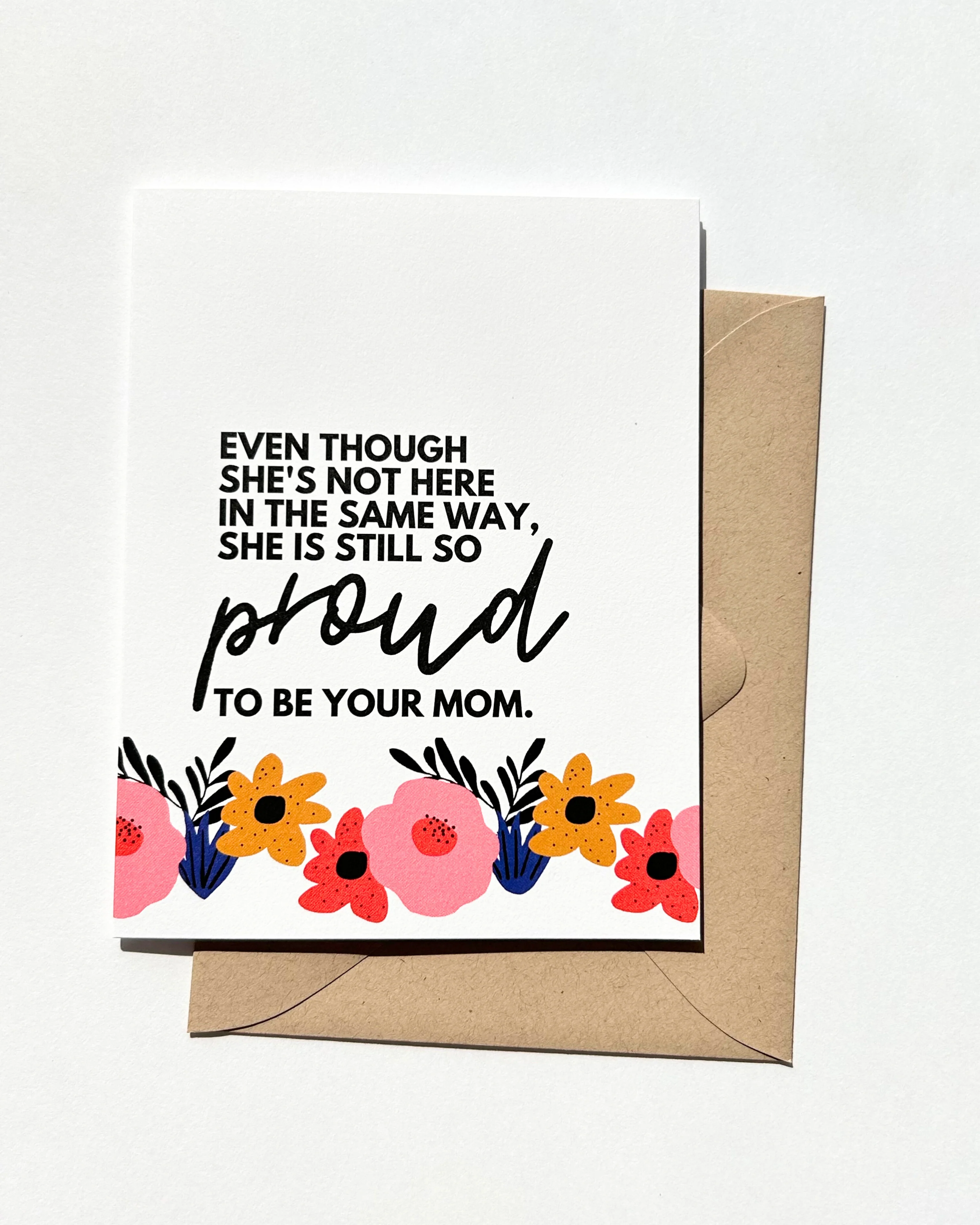 Proud to Be Your Mom Mother Loss Sympathy Mother's Day Card
