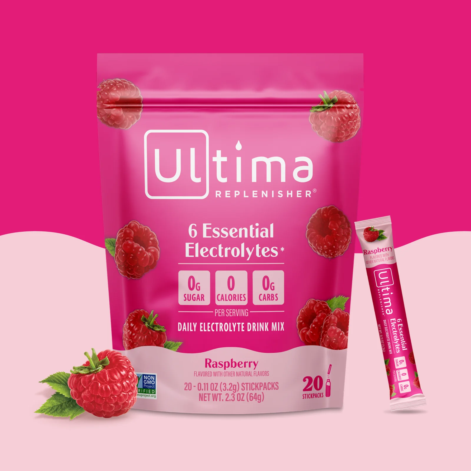 Raspberry electrolyte drink mix - Image 2