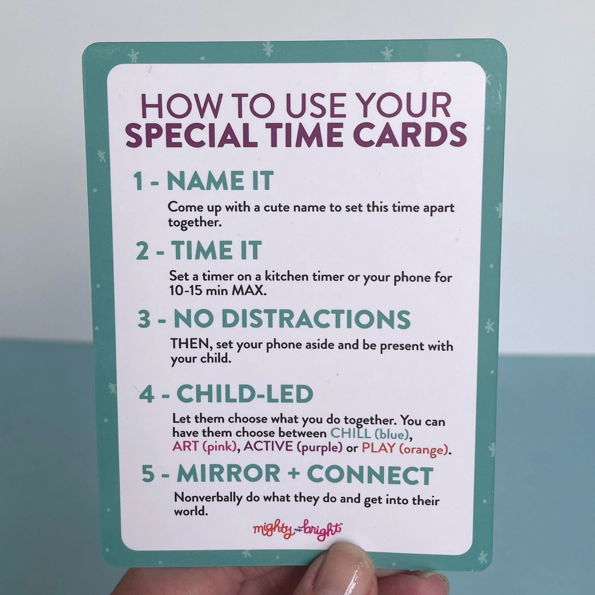Special Time Cards for a Strong Parent-Child Relationship - Image 5