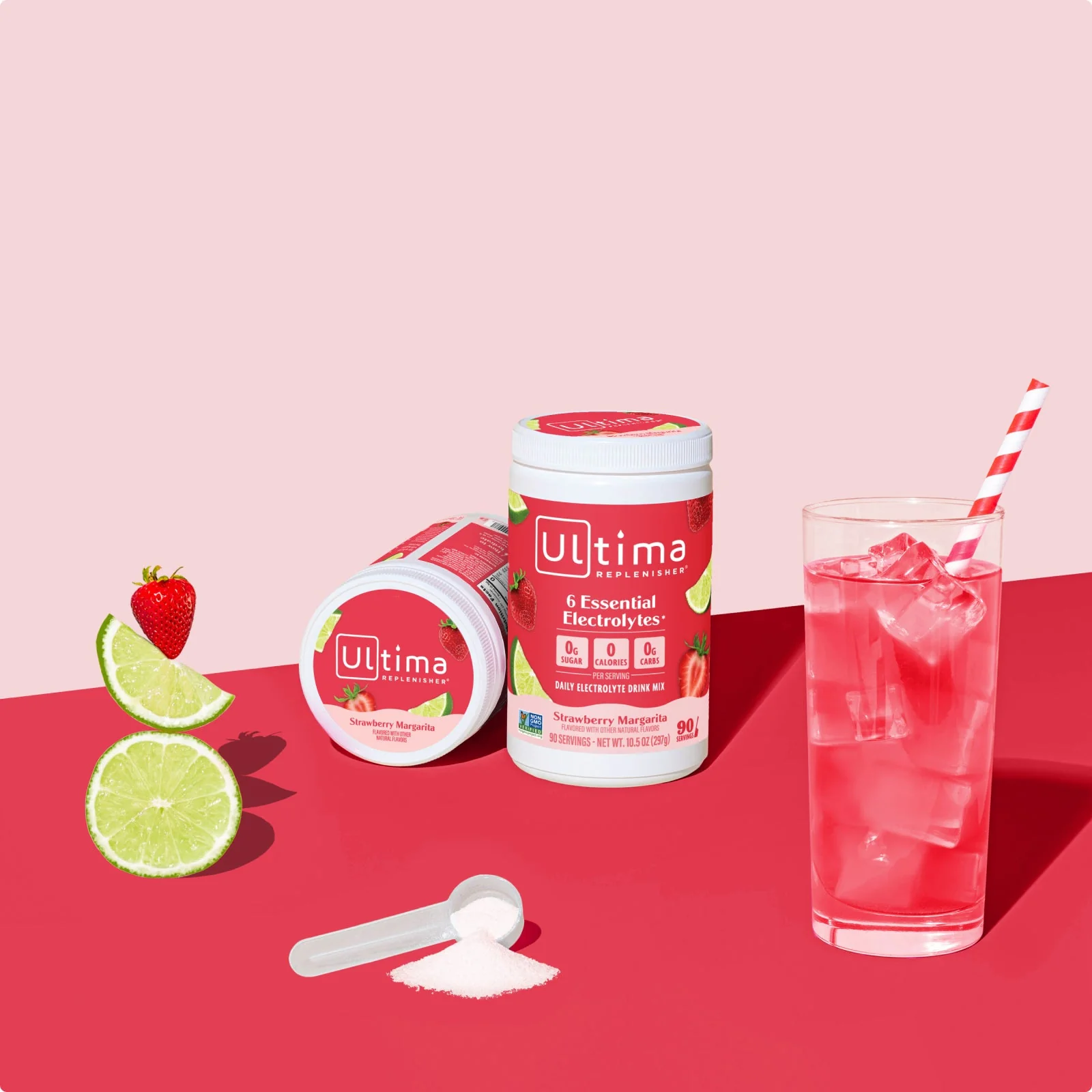 Strawberry Margarita Mocktini electrolyte drink mix - Image 11