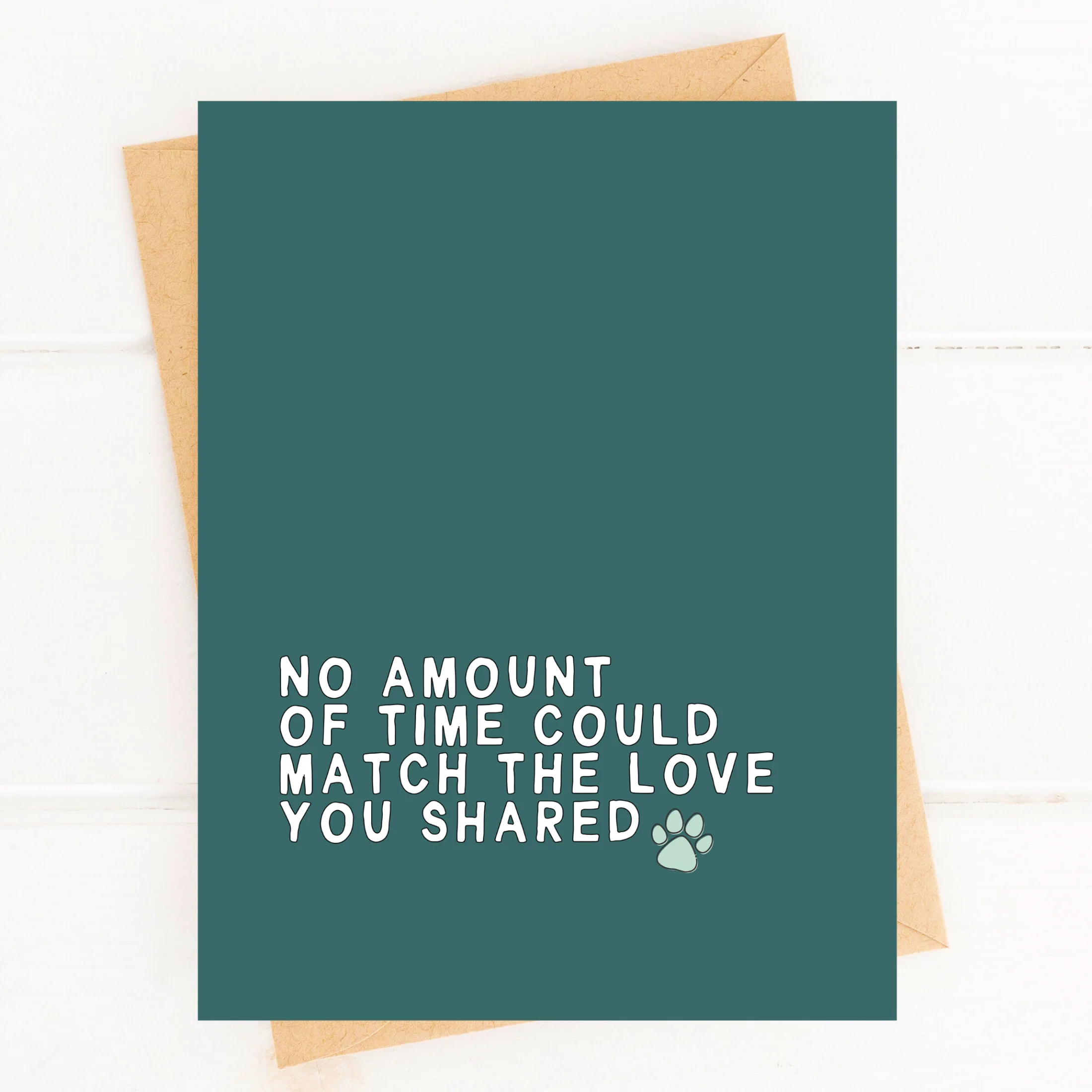 SYMPAWTHYâ„¢ Sweet Pet Sympathy Card for Pet Loss Pet Parent Grief Card