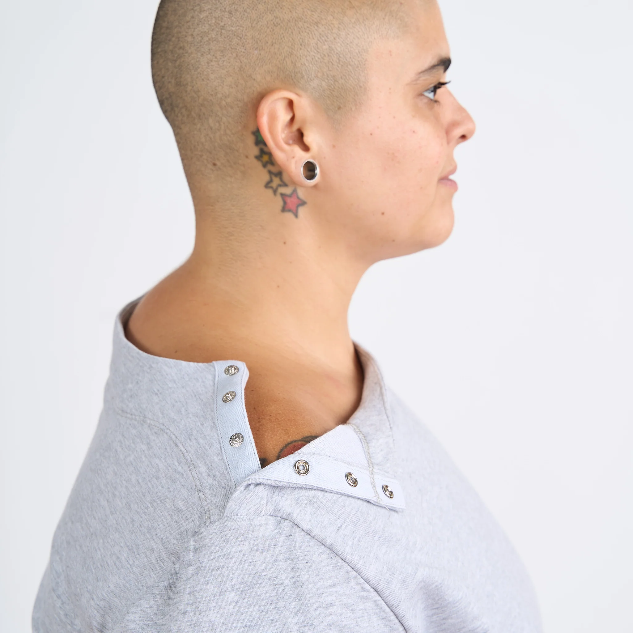 Women’s Gray Chemotherapy Long-Sleeved Shirt - Image 5