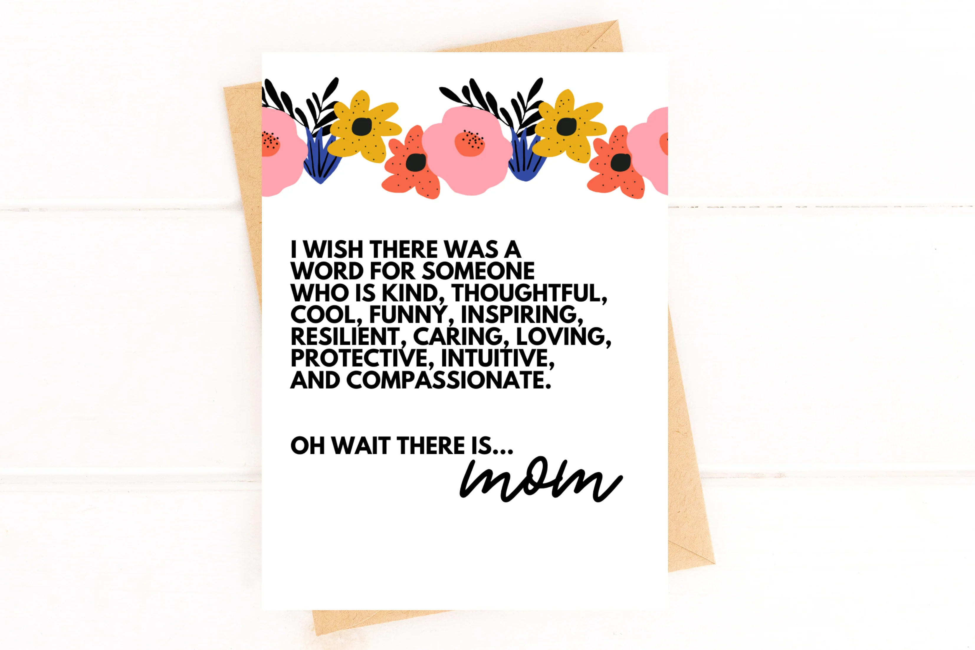 Word for Mom Sweet Mother's Day Card - Image 2