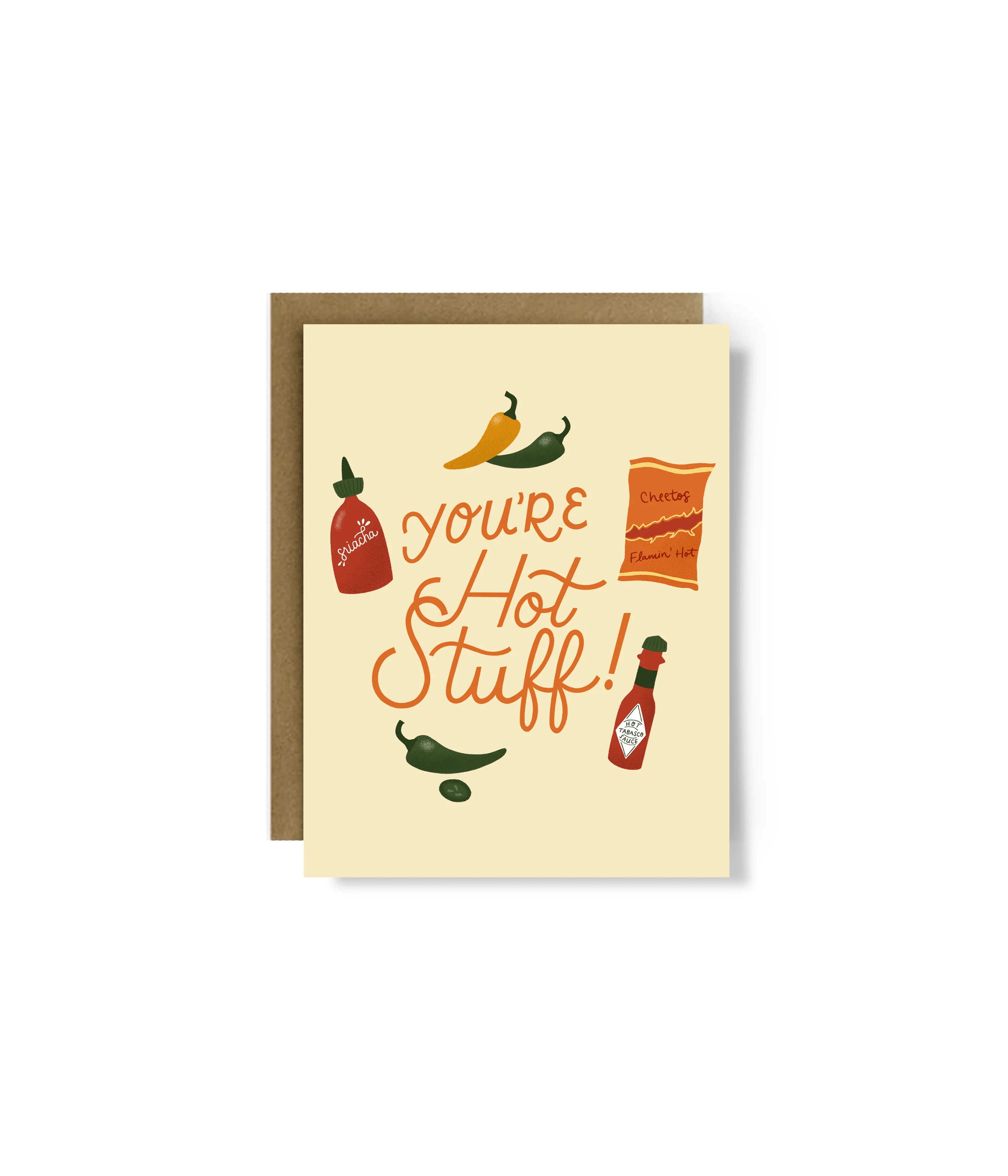 You're Hot Stuff Love Greeting Card - Image 2